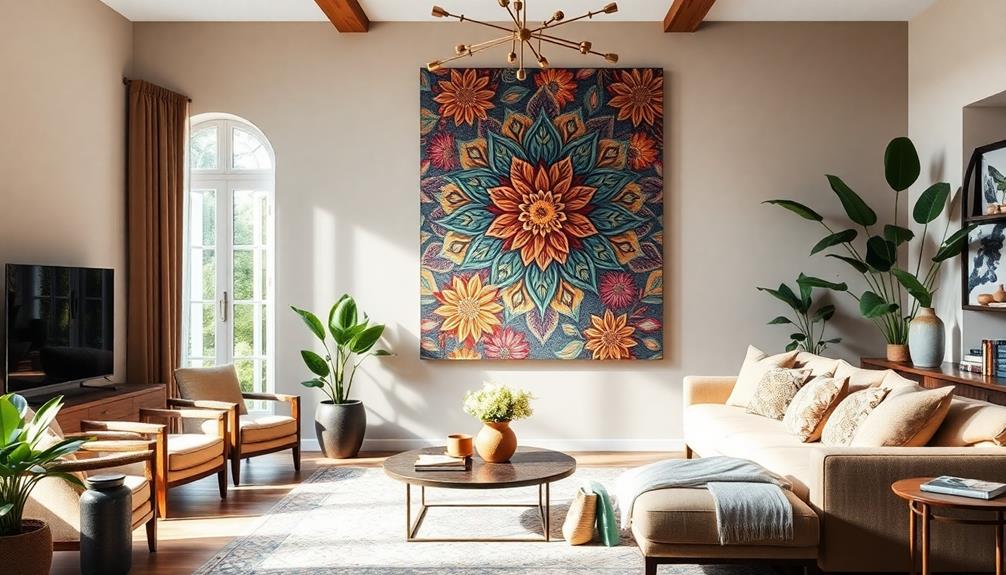 creative batik wall decor