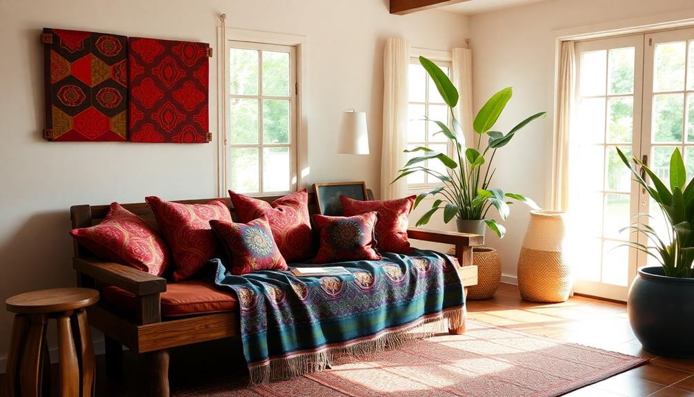 indonesian fabrics transform living room