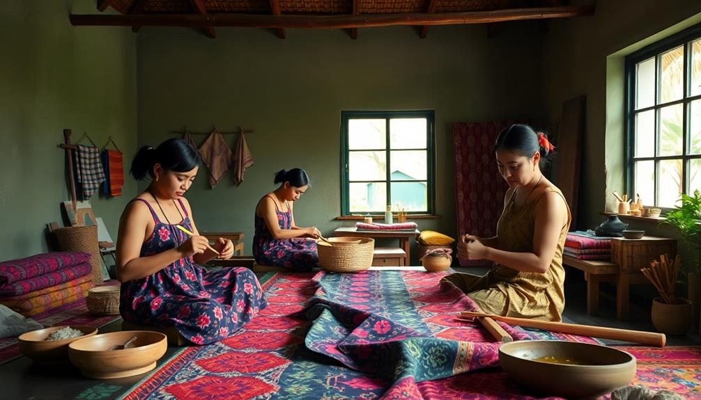 traditional batik fabric art