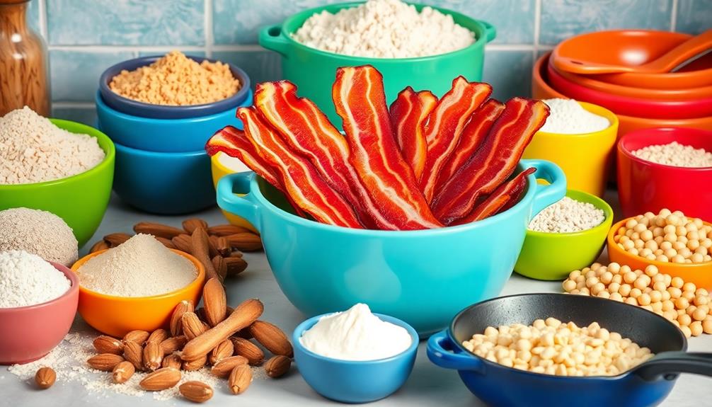 bacon with alternative flours