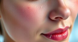 facial icing reduces redness