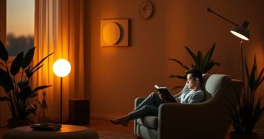 home lighting enhances sleep