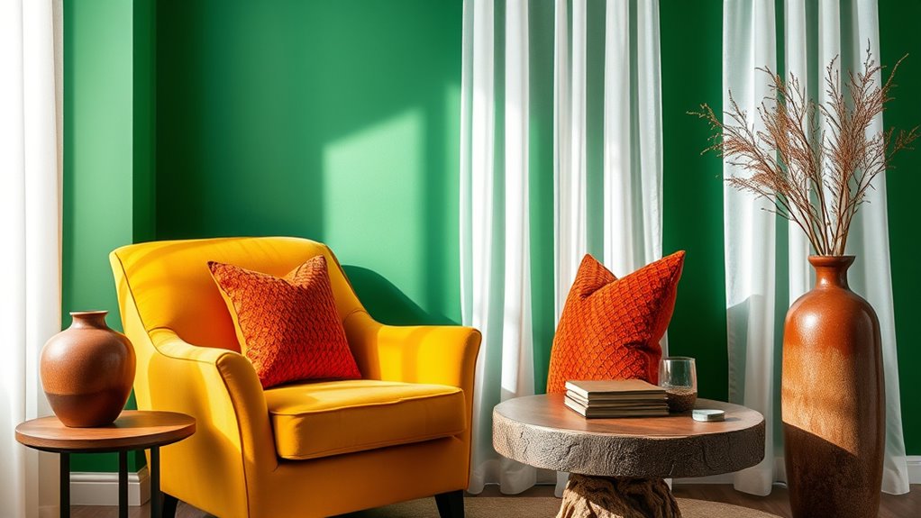 bold colours create vibrant spaces