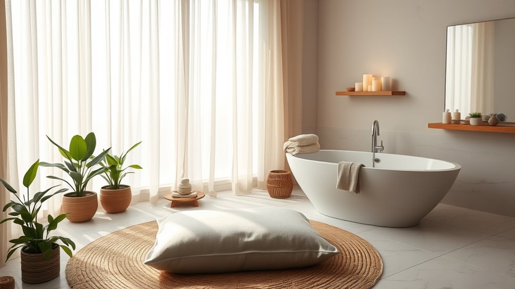 create calm rejuvenating sanctuary