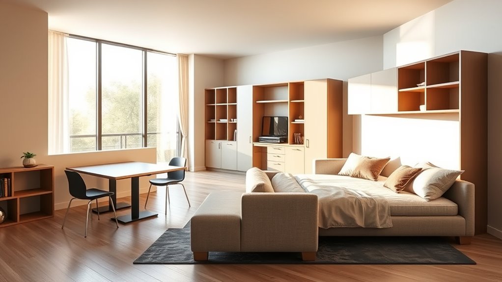 maximize space with versatile storage