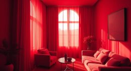 vivid monochrome room design