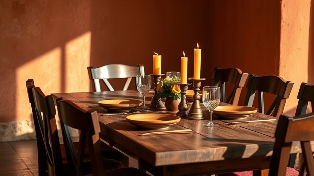 warm earthy interior design