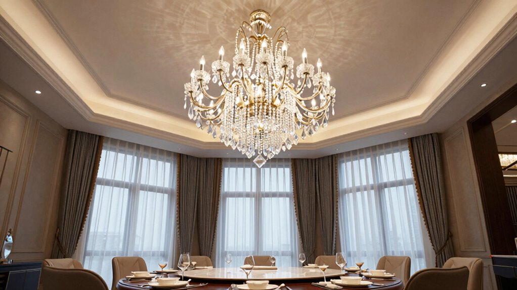 high ceiling chandelier considerations