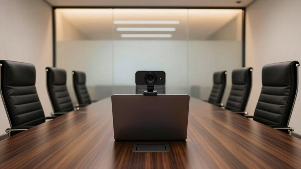 optimized conference room webcam setup