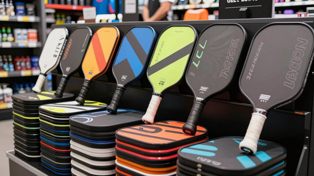 paddle materials and grips