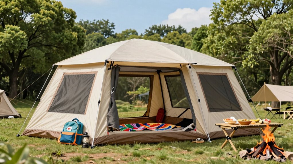 ventilated lightweight family tents