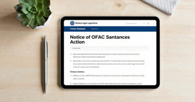 Notice Of OFAC Sanctions Action