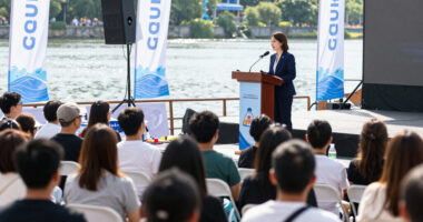 Commissioner Roswall Gives An Opening Address At The 9Th Water Festival